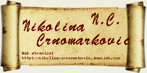 Nikolina Crnomarković vizit kartica